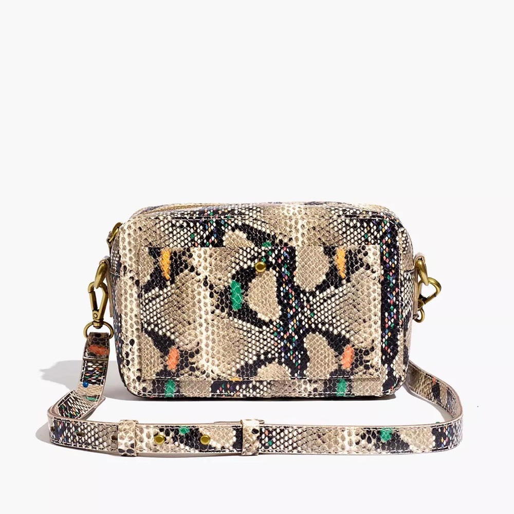 Snakeskin Madewell Camera Transport Bag